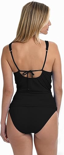 Miniatura 2 de La Blanca Traje de baño tankini sobre el hombro para mujer