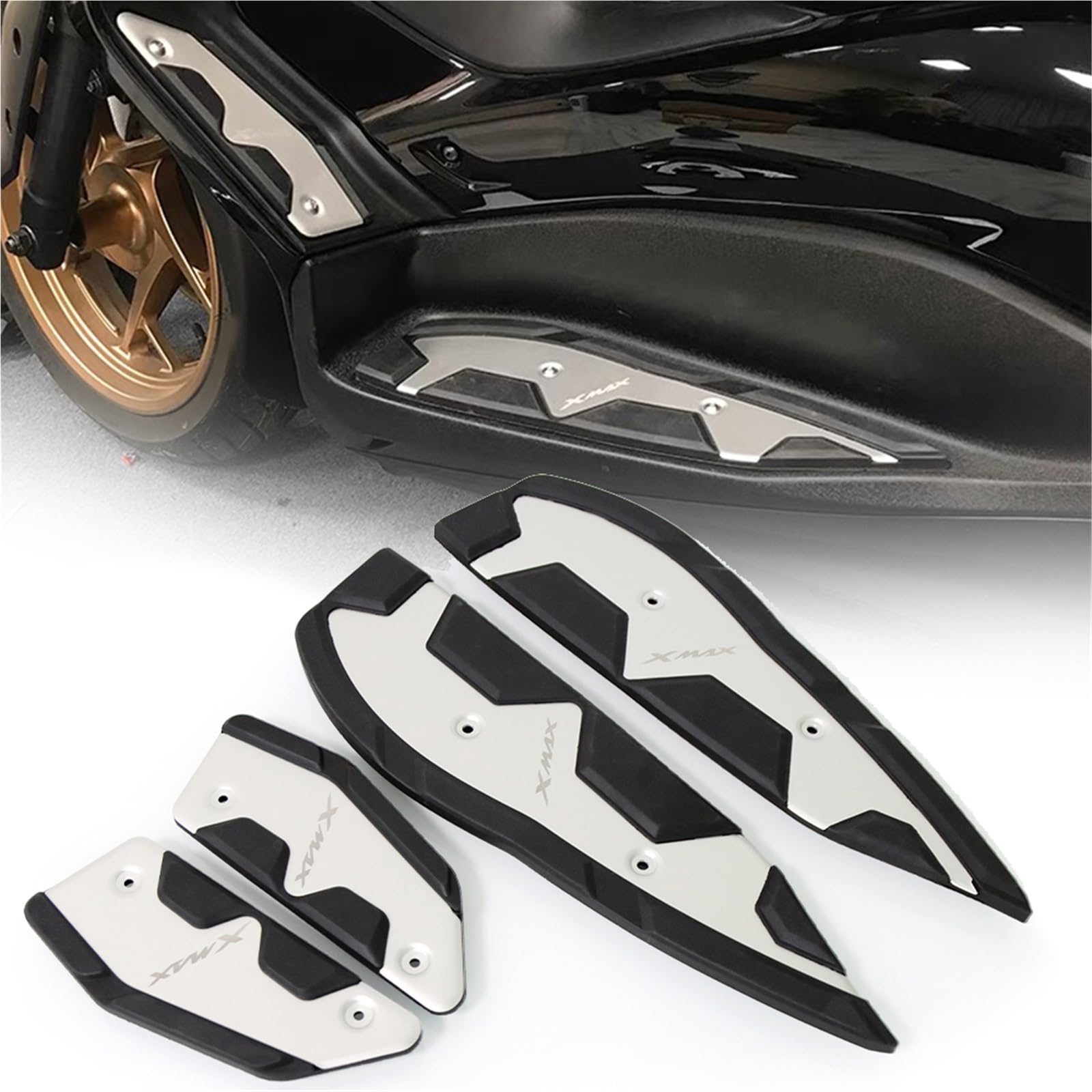 Plaque repose-pieds moto X-Max 300 250 accessoire pédale 2021