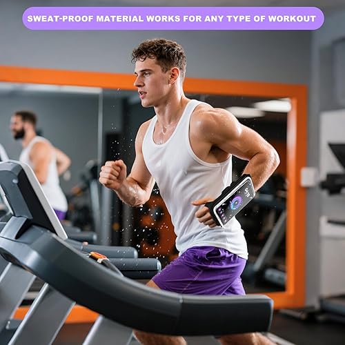 Miniatura 5 de Brazalete deportivo reflectante ajustable y banda de antebrazo para iPhone 1716151413 Pro Max, Samsung Galaxy S23S22, hasta 7 pulgadas, soporte