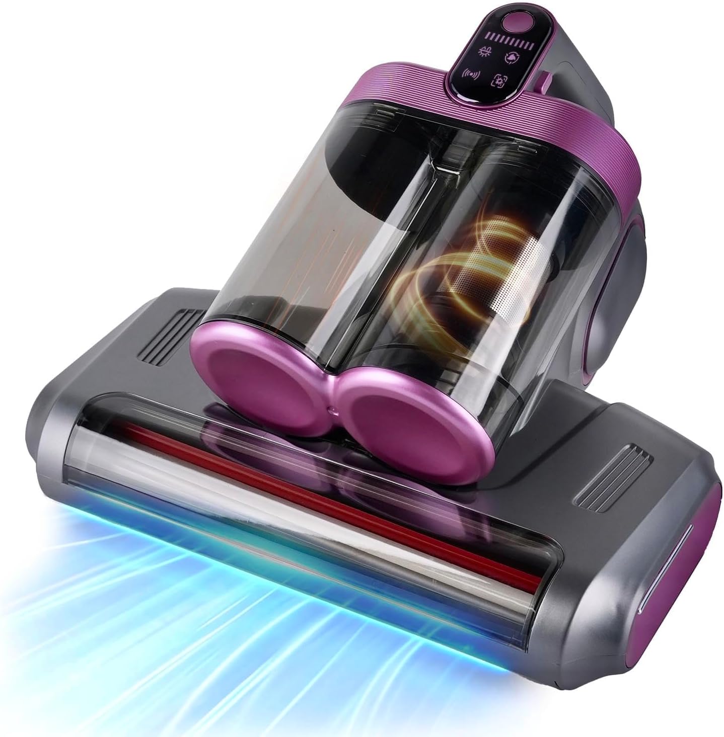 BESTING Cordless Mattress Vacuum Cleaner, 16Kpa Handheld Bed Vacuum with 253.7nm UV-C Light, Ultrasonic, Widened Suction, Low Noise, HEPA Filtration for Mattress Sofa Couch Pet Hair, Purple