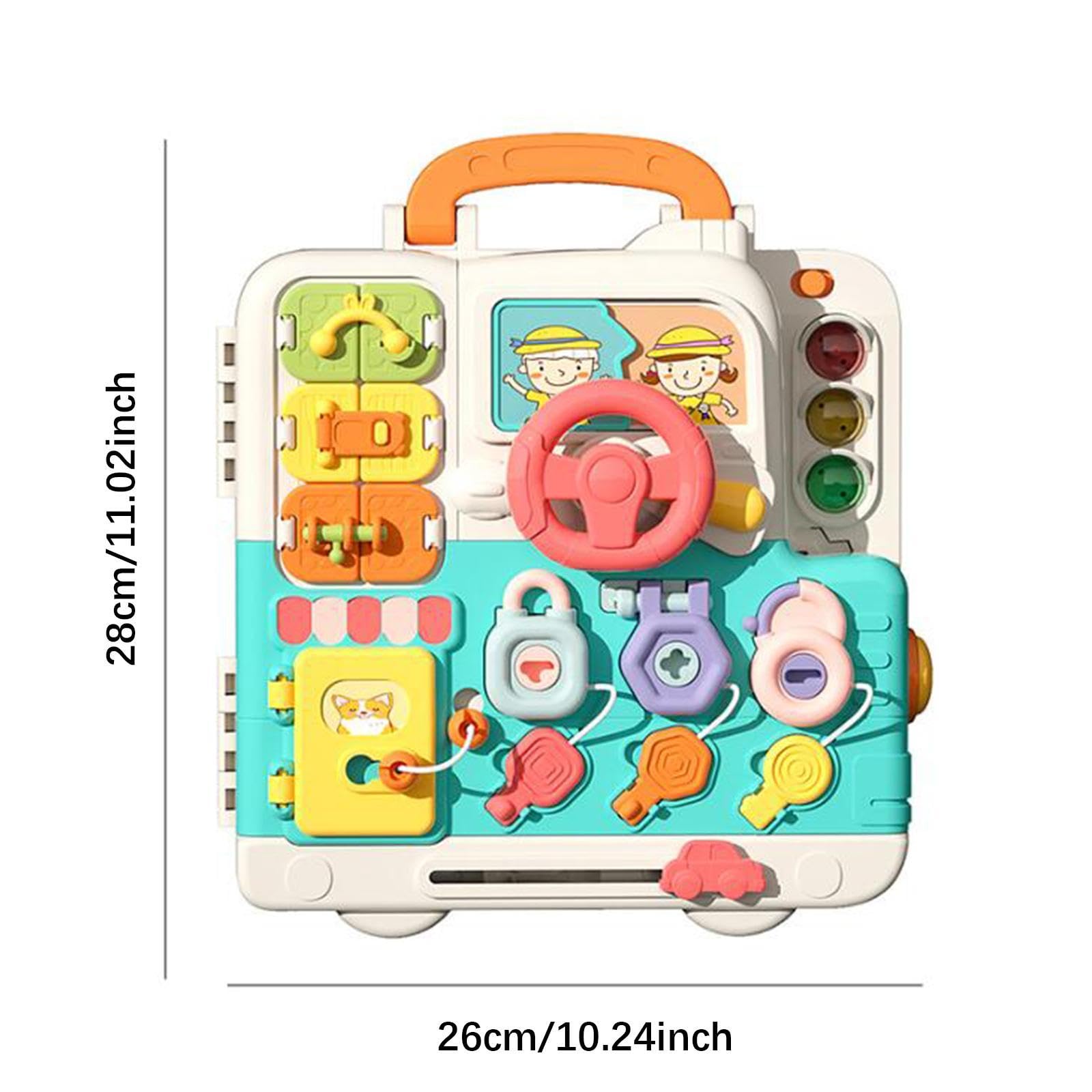 Tablero de Actividades de Tablero Ocupado, Juguete de Viaje de Aprendizaje Preescolar, Tablero de Interruptor de