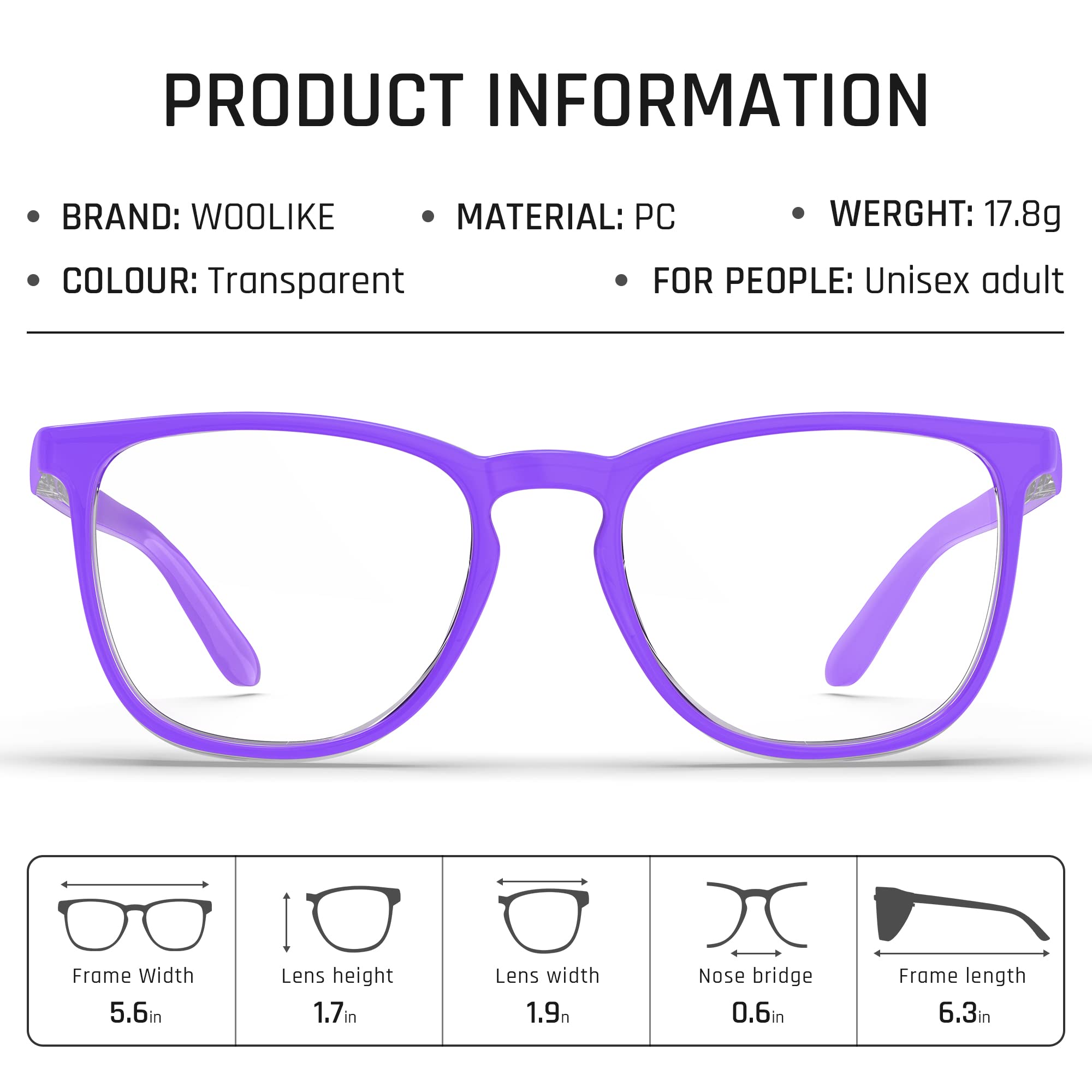 Lunettes de sécurité élégantes transparentes anti-buée anti-rayures pour homme et femme