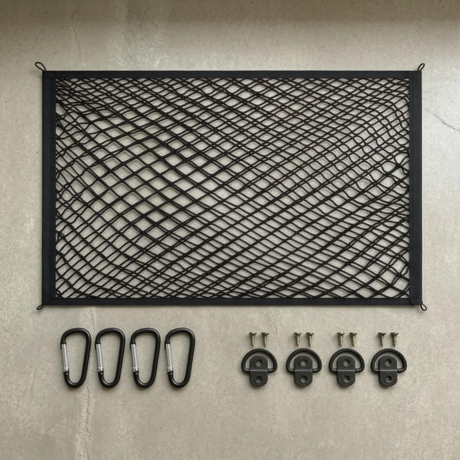 doppellagig Doppelpack-Gepäcknetz, 100x60cm