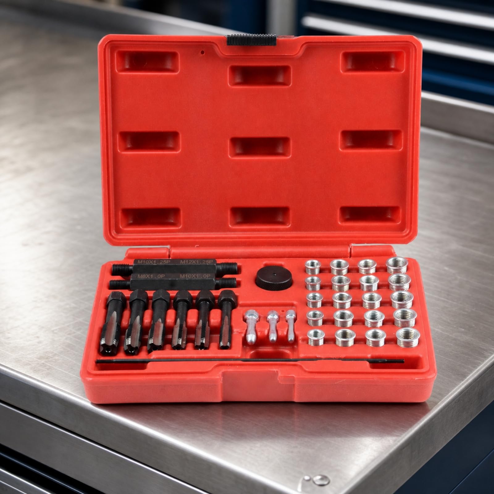 33 Piezas Kit Reparación Bujía Incanscencia Organizado Kit Reparación Bujías Térmicas Práctico