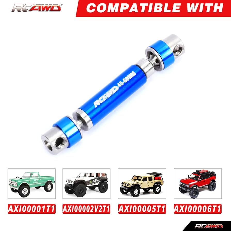 Amazon.com: RCAWD SCX24 Center Axle Shaft Upgrades 45-60mm