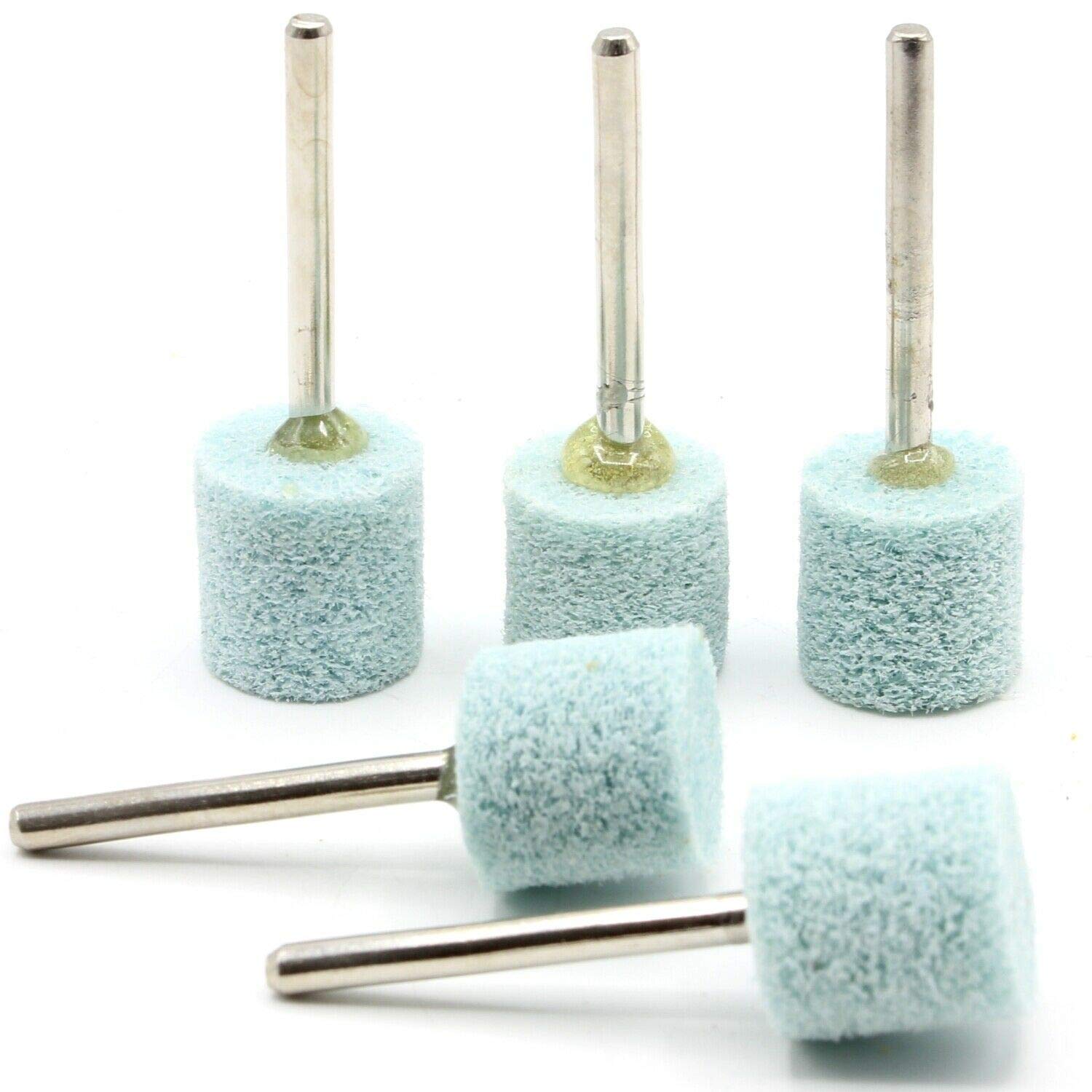 5x Nylon Reinigungsbürsten Polierscheibe Polierbürsten Zylinderform 15 x 15mm für Dremel Proxxon u. a. Multifunktionswerkzeug Körnung 1500