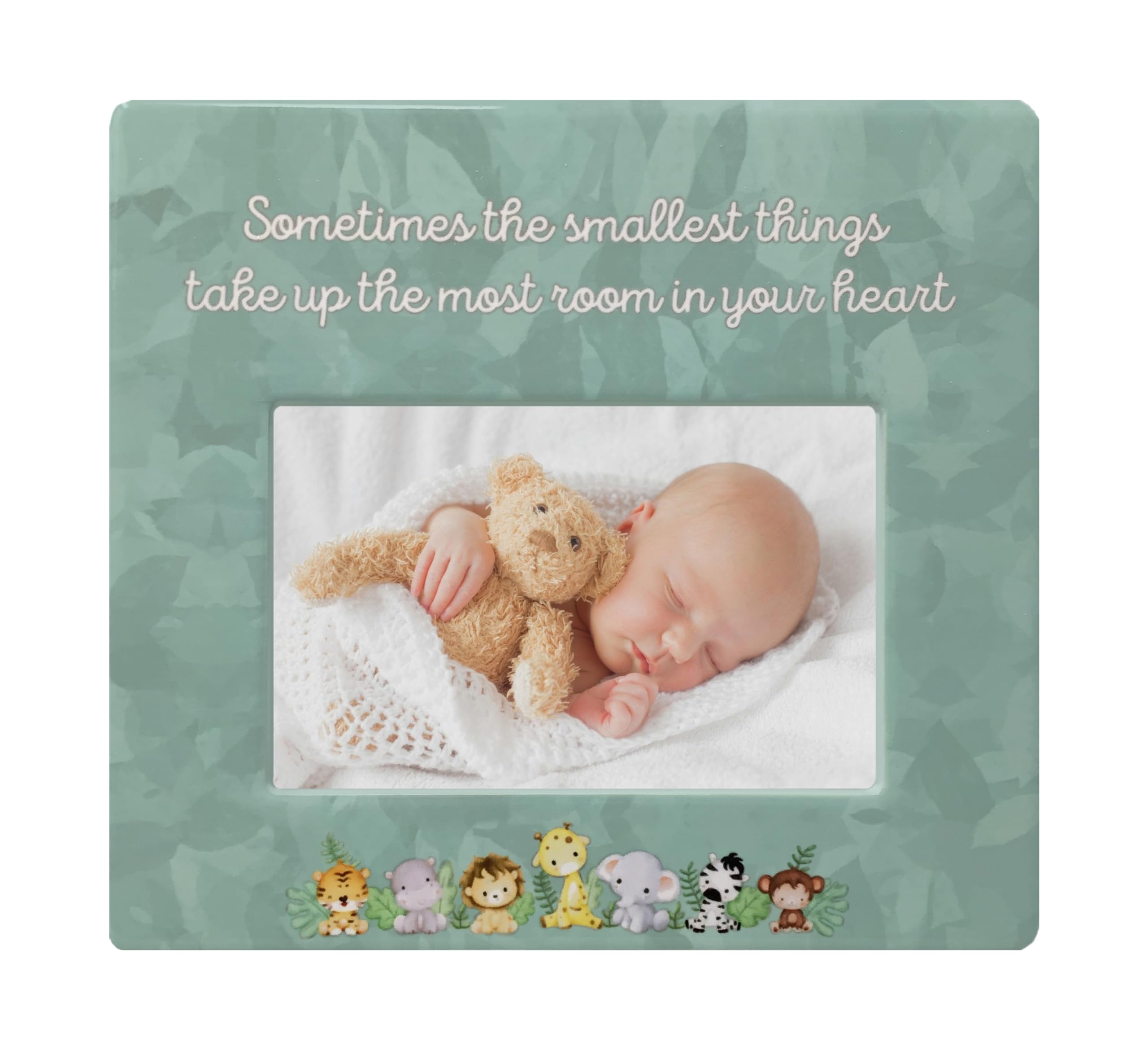 BANBERRY DESIGNS Baby's First Picture Frame - Cherish Every Moment with 'Sometimes the Smallest Things' Saying - Newborn Nursery Decor - 8