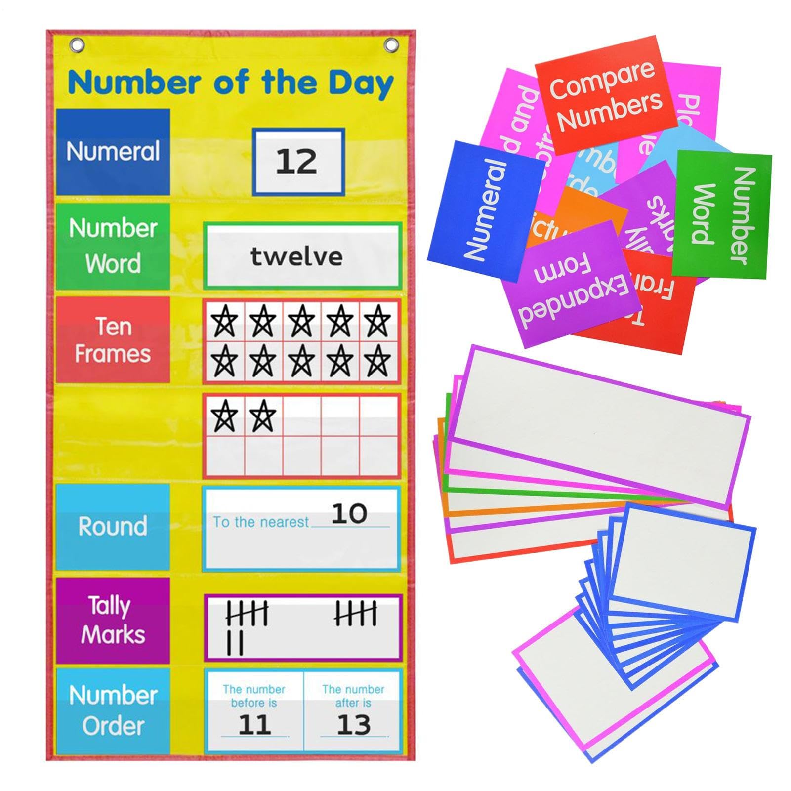 Pocket Charts Math Teacher Pocket Charts for Classroom Erasable