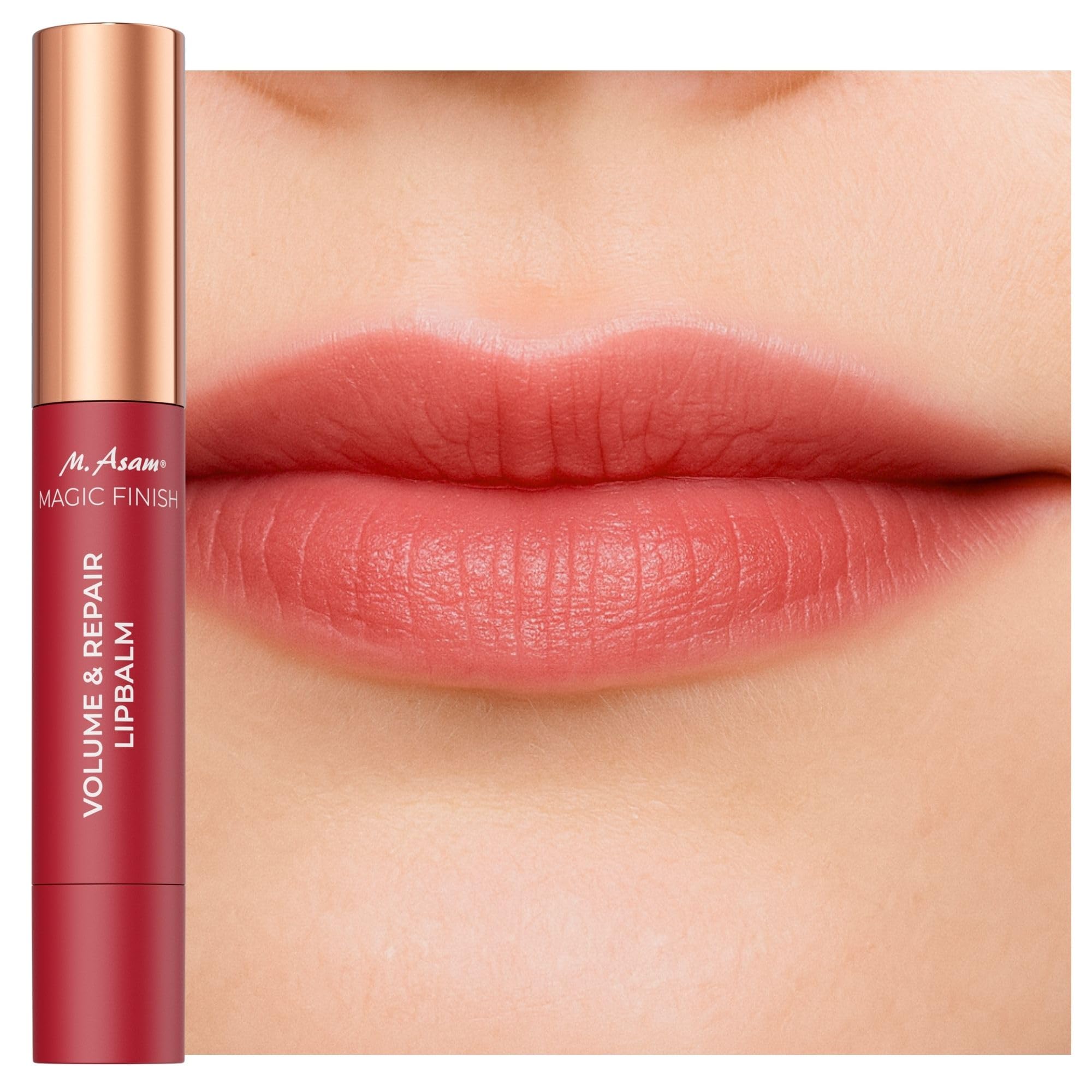 M. Asam MAGIC FINISH Volume & Repair Lippenbalsam Vintage Cherry (3,3g) – Lippenpflegestift für softe, volle Lippen in dezentem Kirschton, aufpolsternd & pflegend mit Vitamin E & Sheabutter