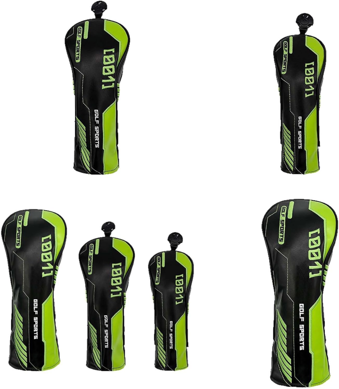 Vxuxlje Premium PU Material Waterproof Club Head Cover Enhanced Thick Protection