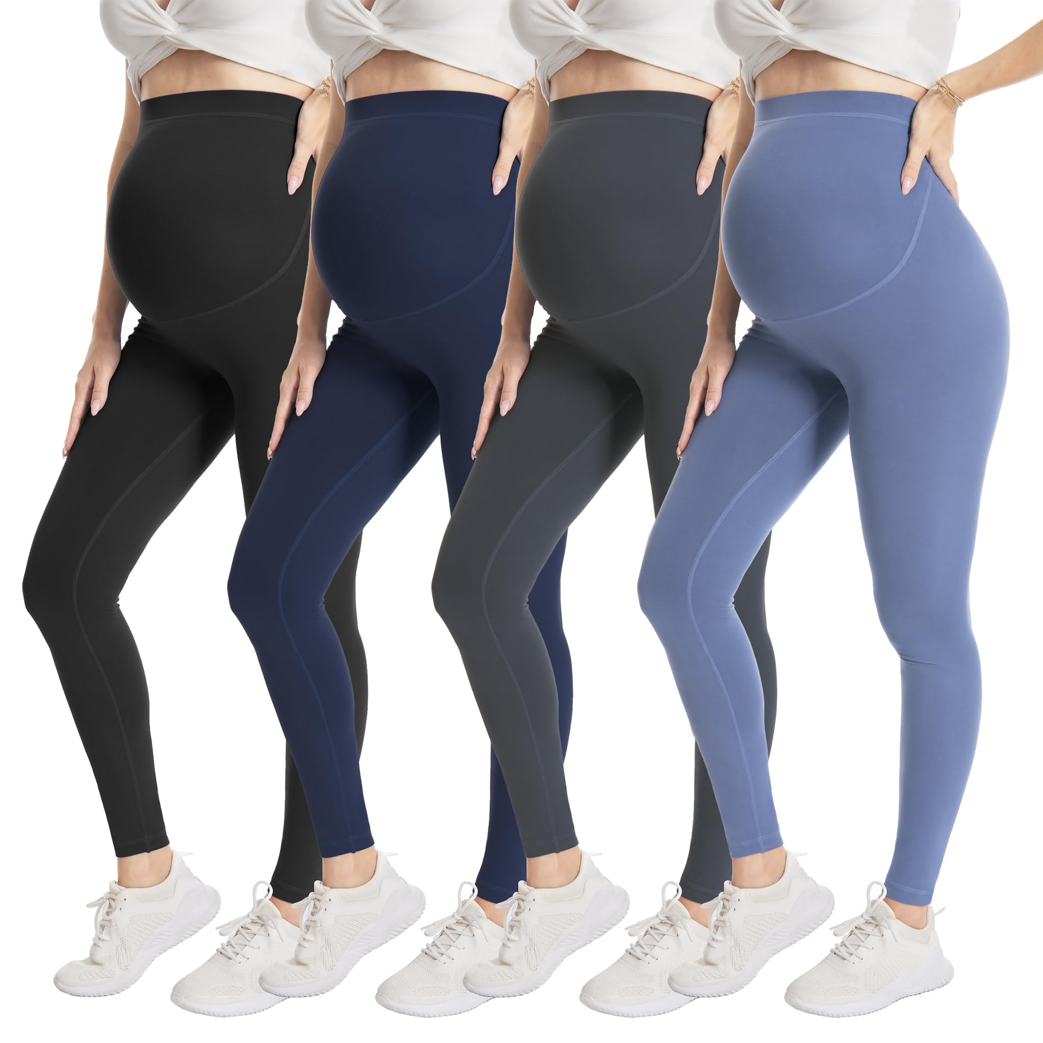 Over‑Belly Maternity Leggings, Soft Stretch Yoga Pants
