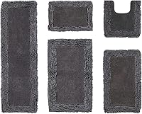 Vista 36 de Better Trends Alfombras en forma de corazón de 30 pulgadas, 100% algodón, suave, antideslizante, lavables, absorbentes de agua, para la entrada