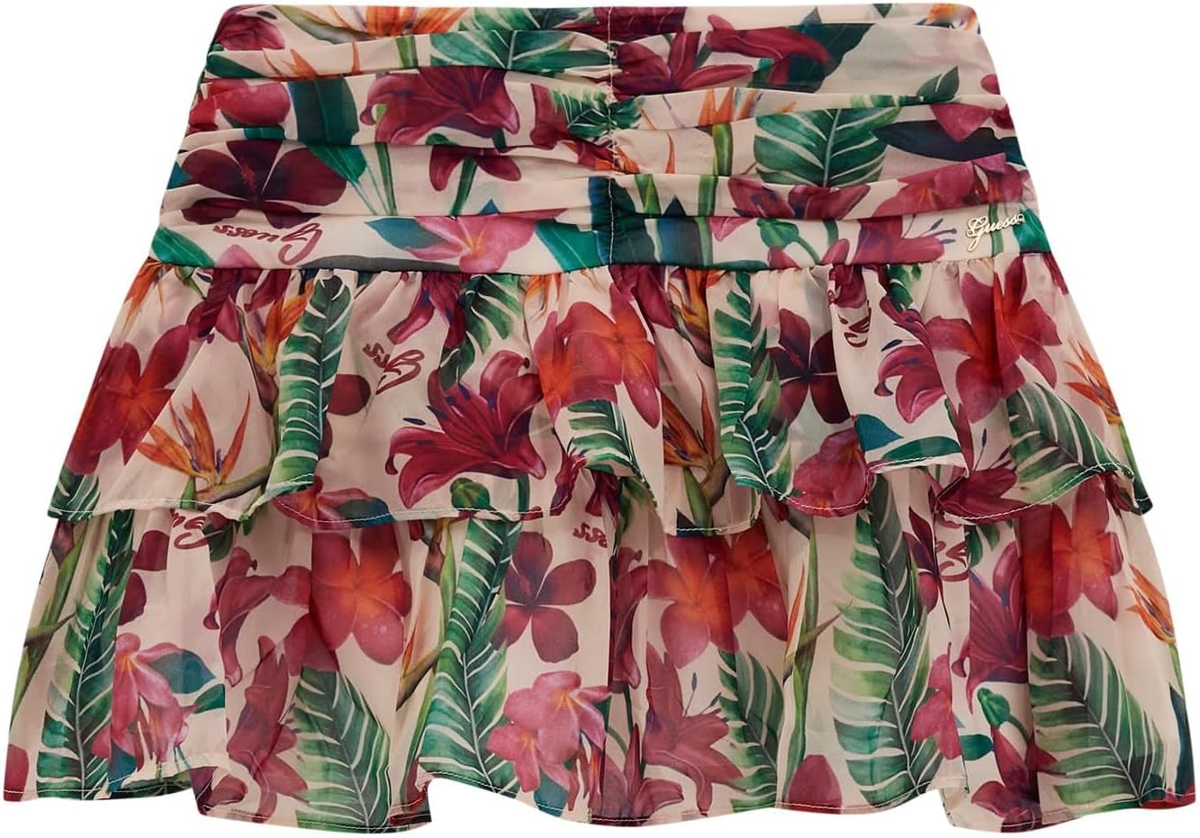 GUESS Girls' Chiffon Mini Skirt