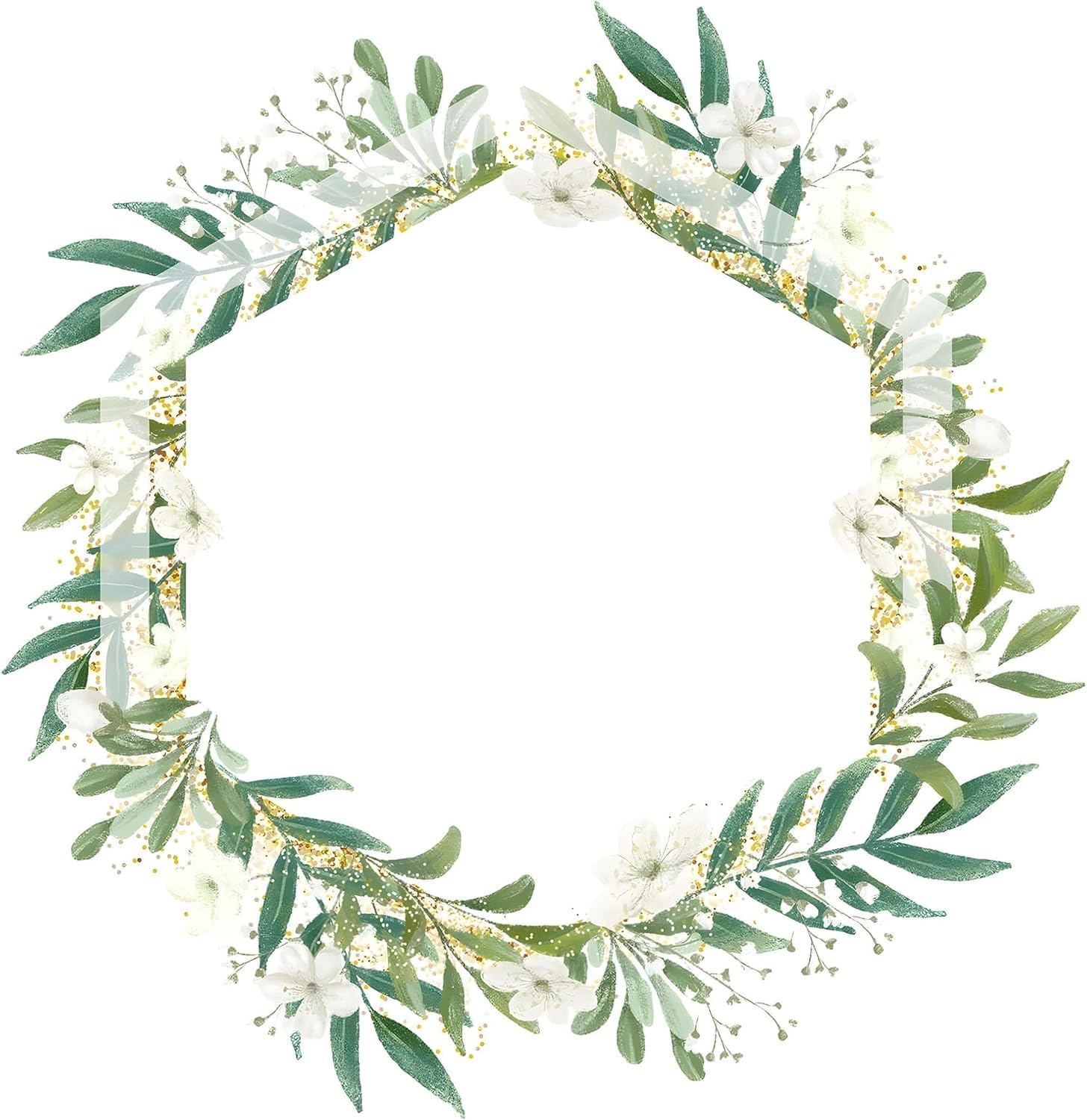 Custom Logo Stickers - Design Your Own Personalized Labels with Text, Image, & Photo - Waterproof, UV Protected, Fade & Heat Cold Resistant - Pack of 100 (Wreath 21, 100mm) — image 1