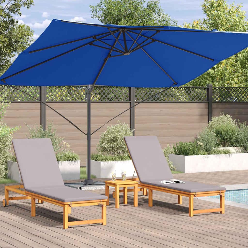 Genérico Sombrilla Azul Azur 351 x 250 x 260 cm Poliéster y Aluminio,Casa y jardín,Jardín,Artículos de Exterior,Sombrillas-42003348