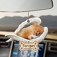 Vista 33 de Chihuahua Sleeping Angel - Adorno conmemorativo de acrílico 2D personalizado para perro, regalo para la pérdida de mascotas, regalo de simpatía
