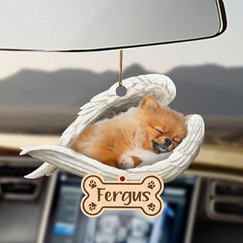 Miniatura 33 de Chihuahua Sleeping Angel - Adorno conmemorativo de acrílico 2D personalizado para perro, regalo para la pérdida de mascotas, regalo de simpatía