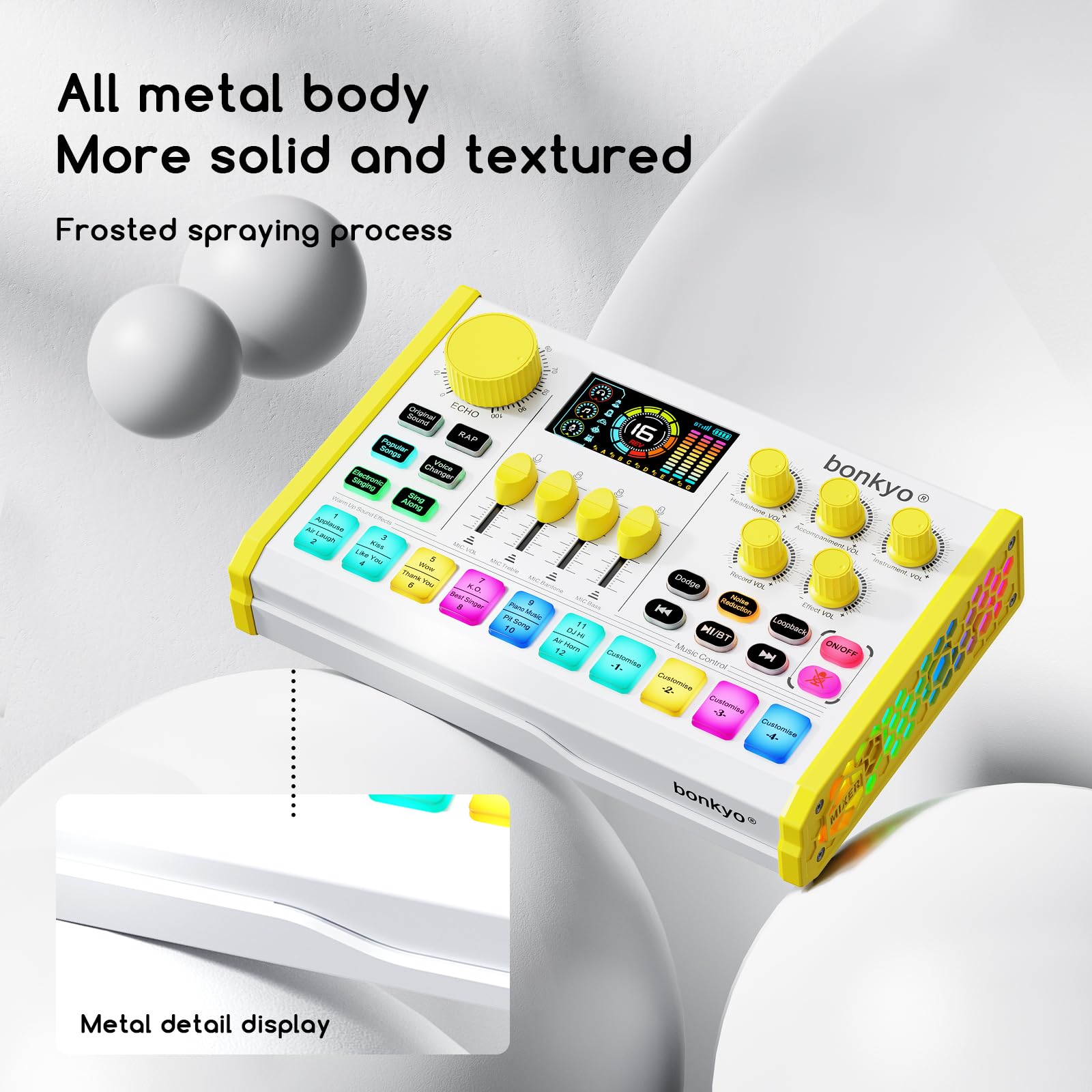 Amazon.com: Z10 Live Sound Card, Professional Audio Mixer, Voice