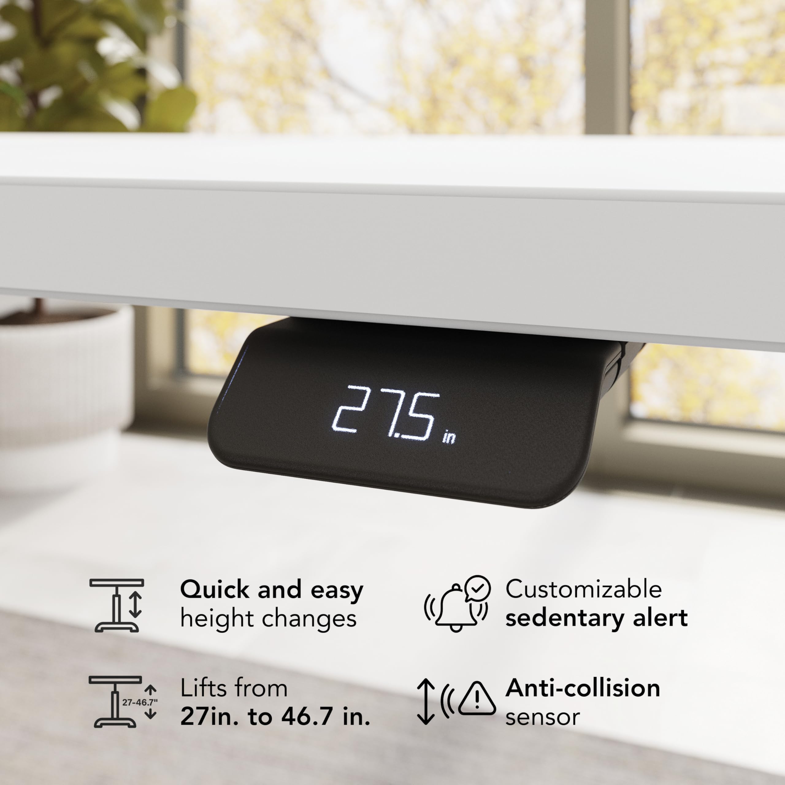 Bush Business Furniture 72-inch Electric Height Adjustable Standing Desk Ergonomic Sit-Stand Computer Table for Home and Professional Office — view 5