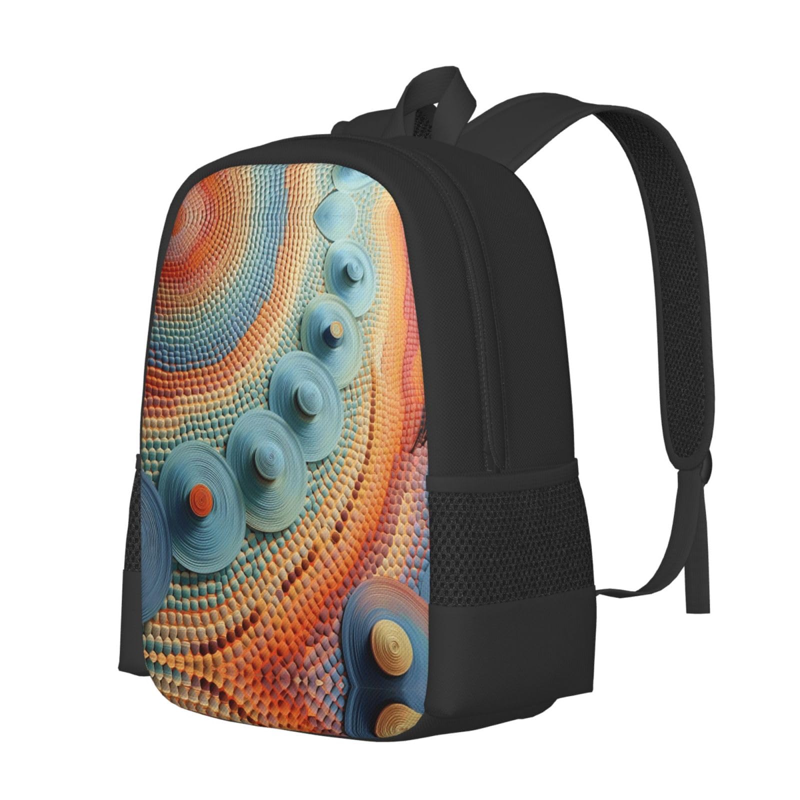 SpottedLeopardGaze plecak unisex 15,6 cala laptop czarny Oxford plecak na