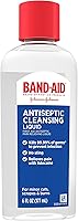 Vista 11 de Band-Aid Líquido de limpieza antiséptico de marca, lavado antiséptico de primeros auxilios, alivia el dolor y mata los gérmenes, con antiséptico