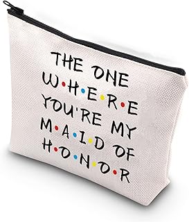 Maid of Honor Gifts from The Bride The One Where You're My Maid of Honor Makeup Bag Bachelorette Party Gift Maid of Honor Proposal Gifts (Maid of Honor CBCA)
