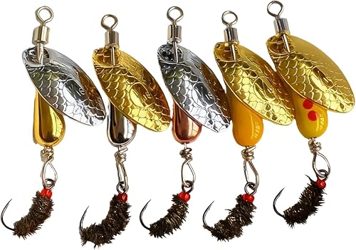5Pcs Trout Spinners spinnerbait