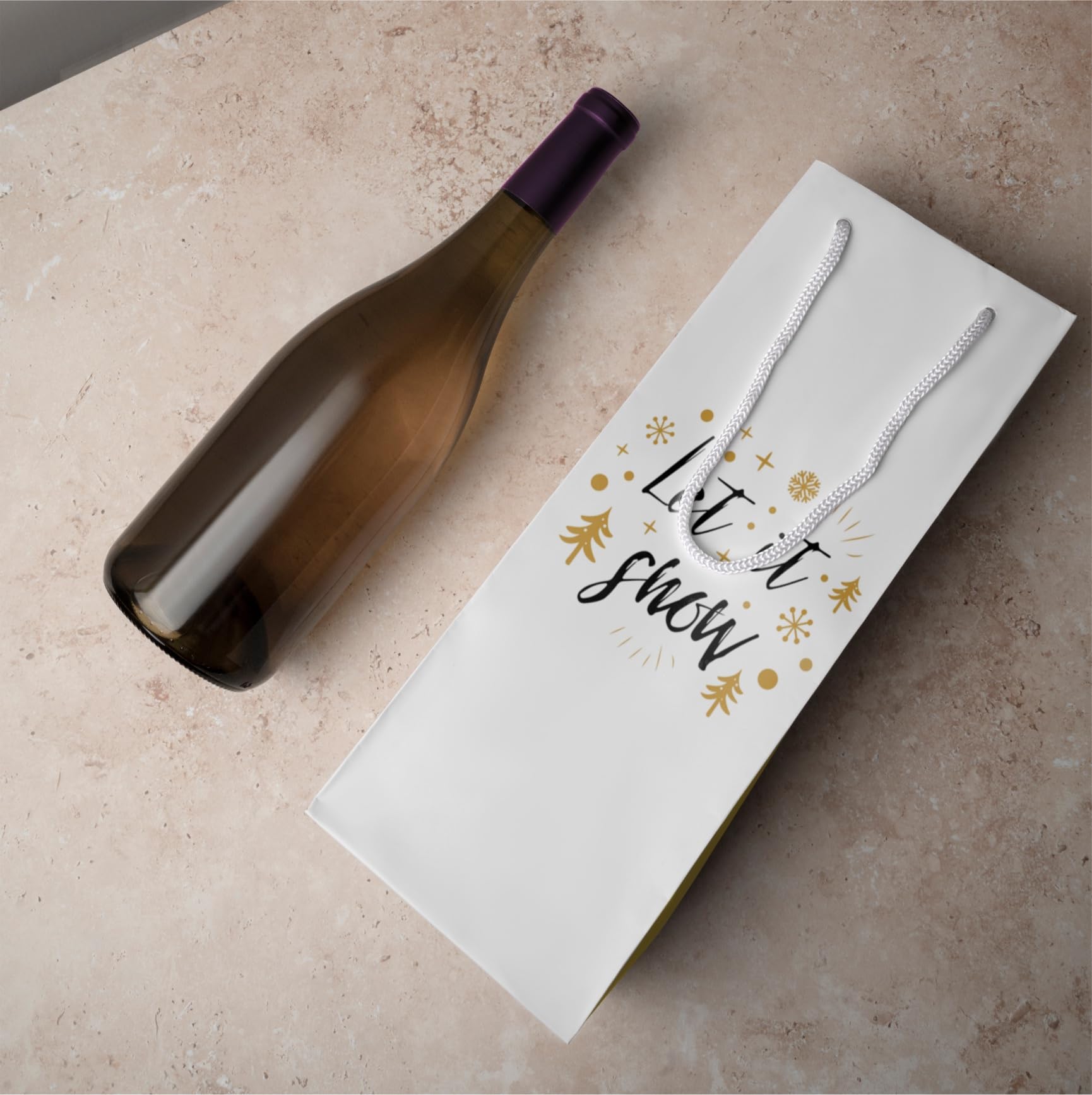 12 Pièces - Pochette Cadeau Bouteille,Sacs À Cadeaux Vin,Sacs À Vin En