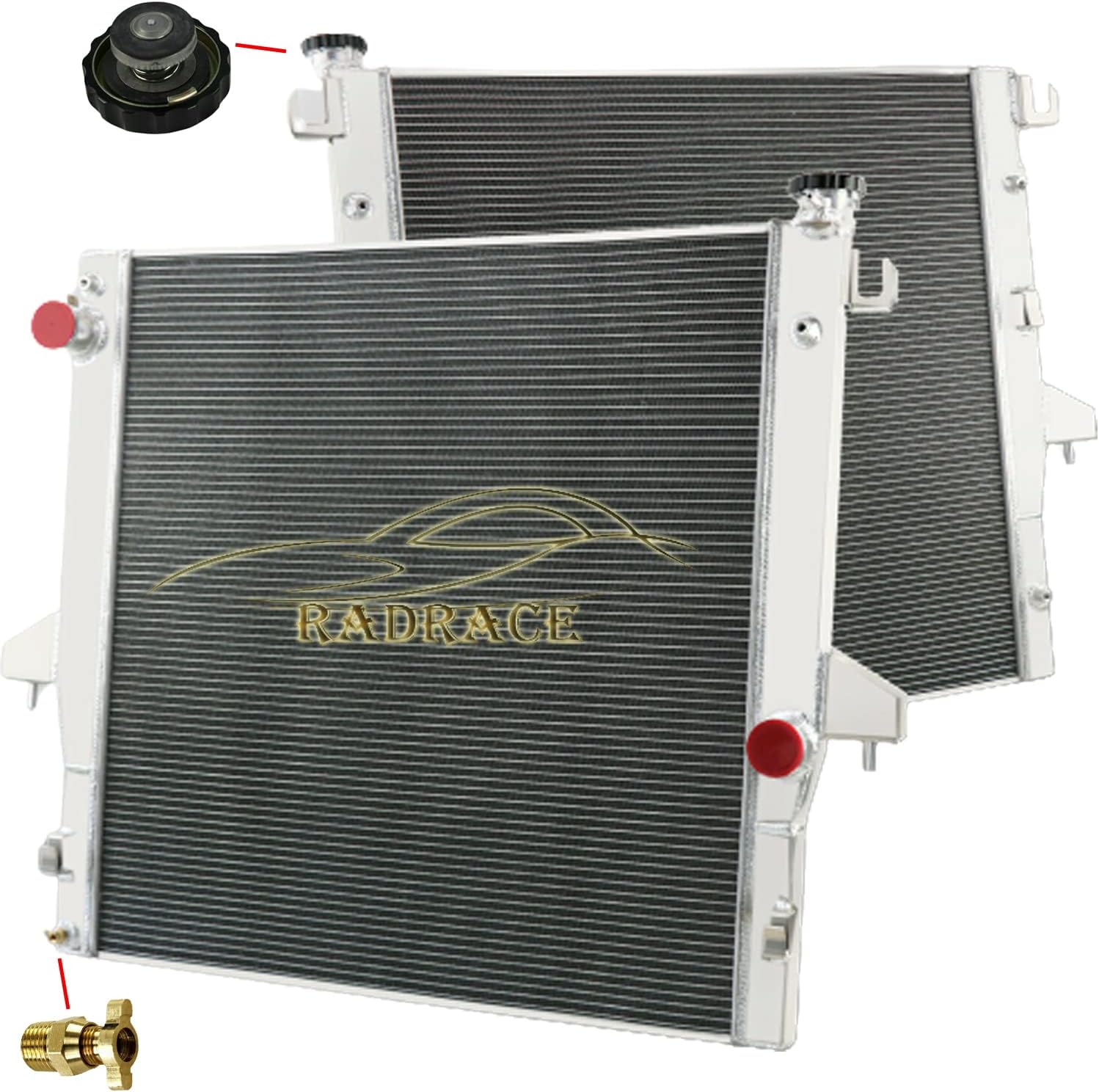 Amazon.com: RadySpeed 4 Row Aluminum Radiator For 2003-2010 2007 Dodge ...