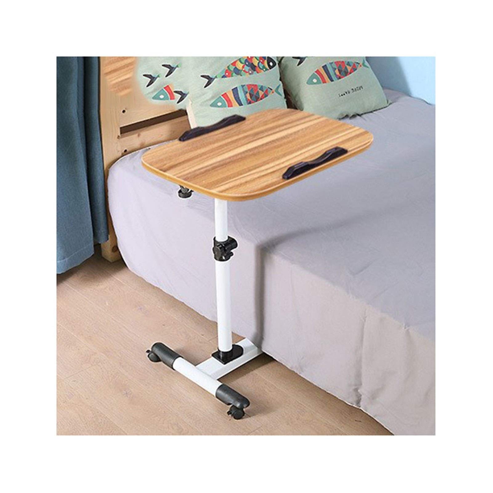 Buy Mobile Overbed Table Rolling Computer Desk Portable Desk With