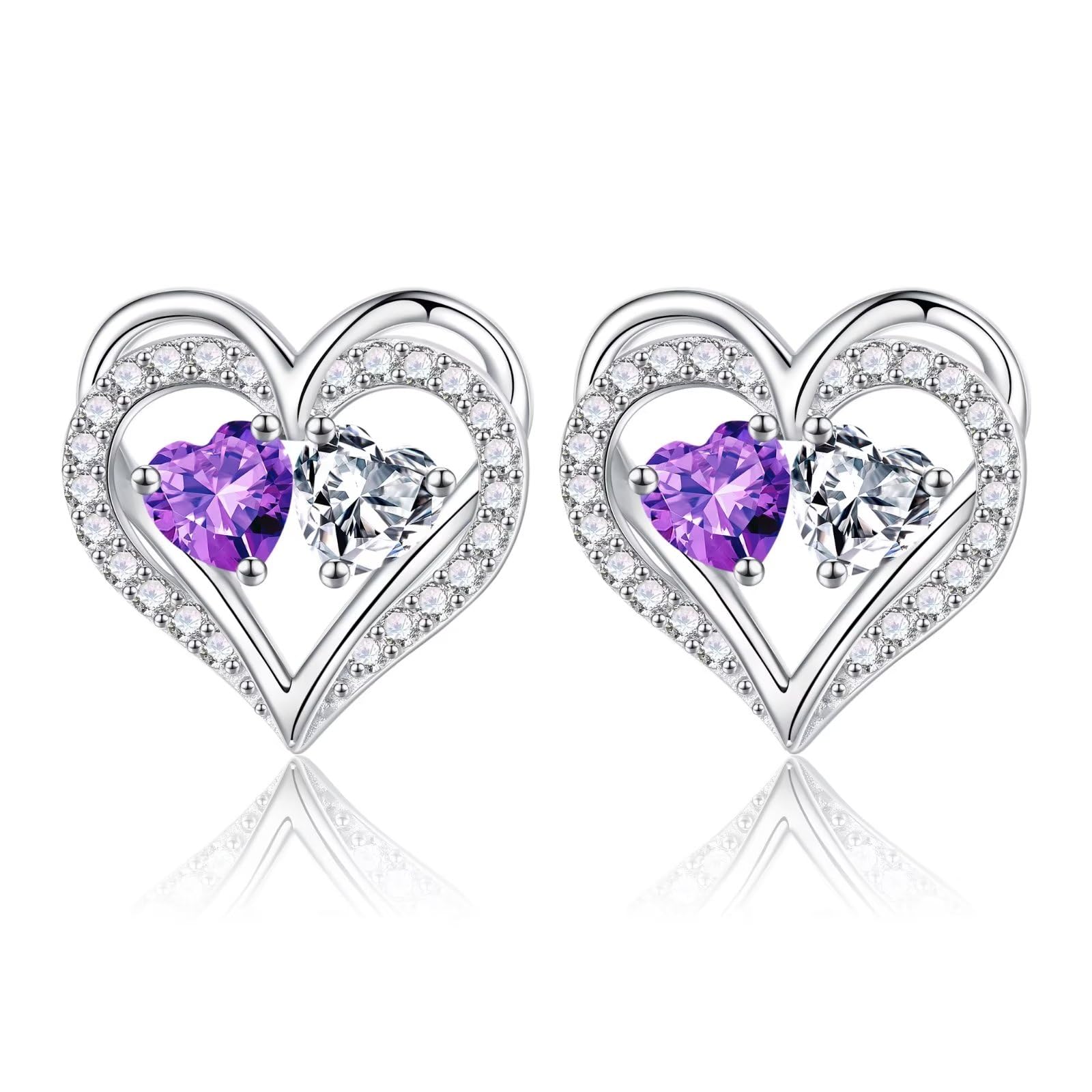 Iefil Double Birthstone Earrings