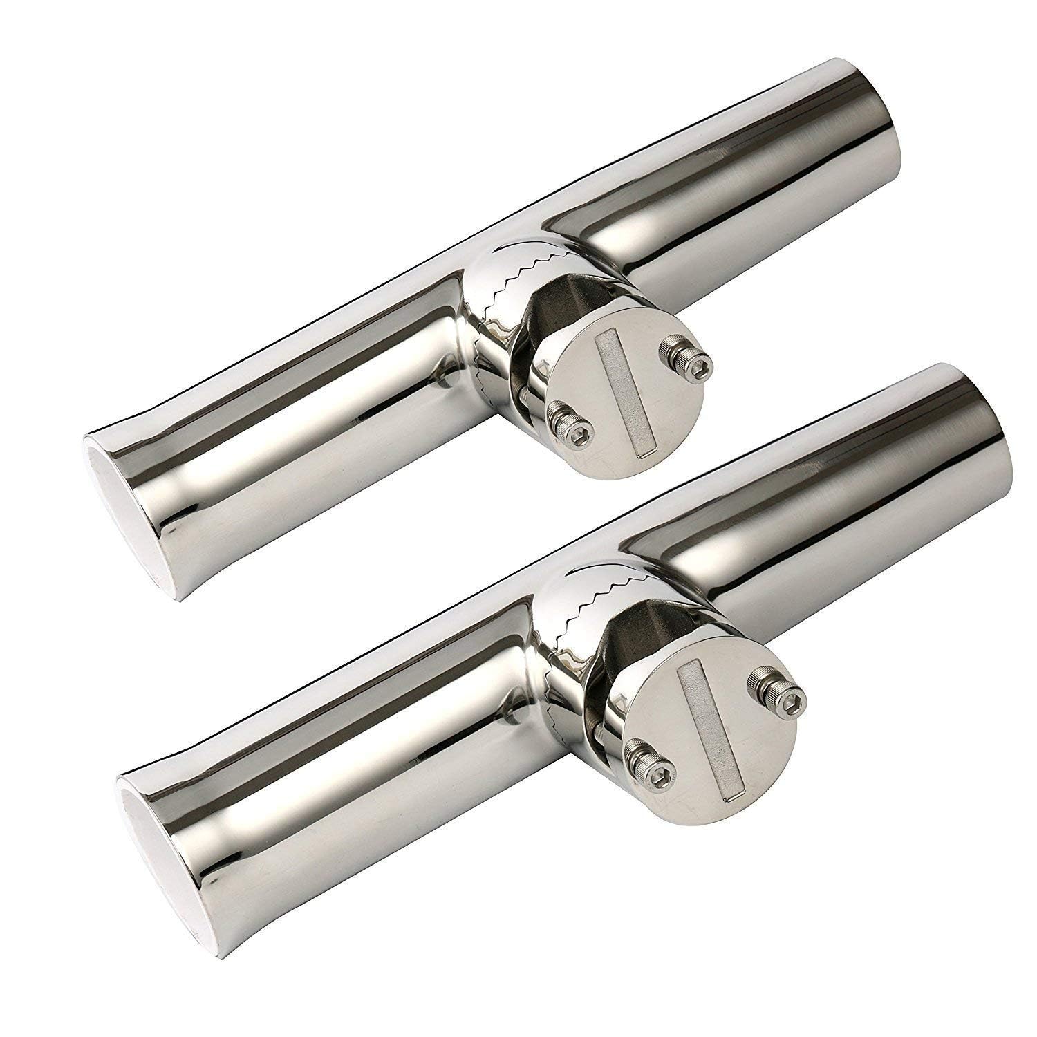 FreeTec 2pcs Supports de Canne à pêche de Rail pour Bateau Mer (32mm-50mm)