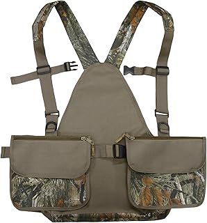 MDSTOP Upland Bird Hunting Vest, Adjustable Tactical Vest with Game Pouch and Pockets for Bird Hunting (New Pine Needle Camo)