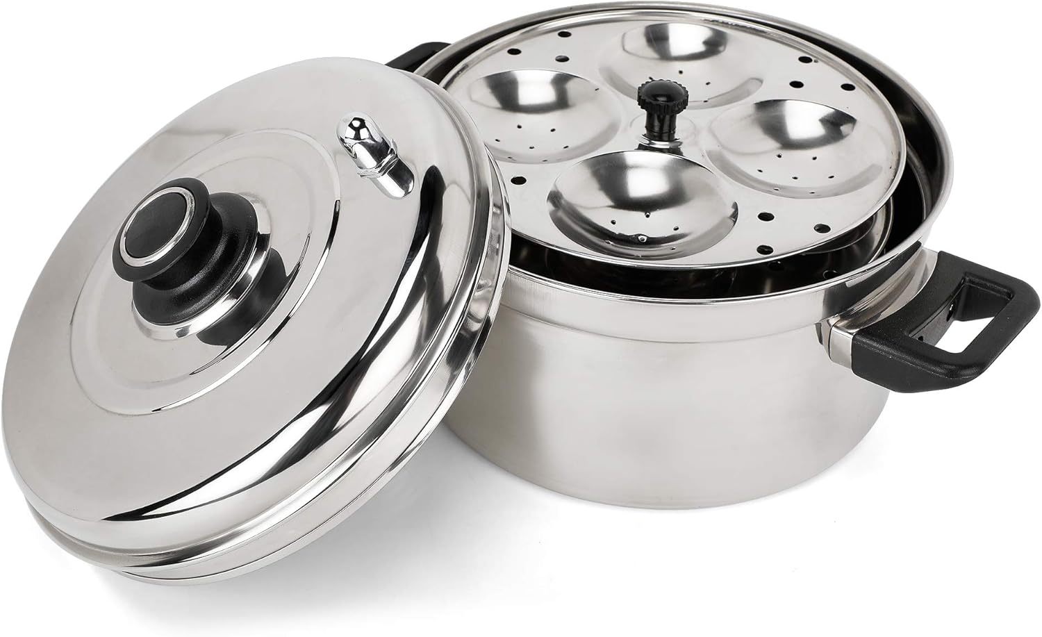 Vinod Idli Dhokla Cookers - Premium Stainless Steel (Multi Cooker, 4 Tier)