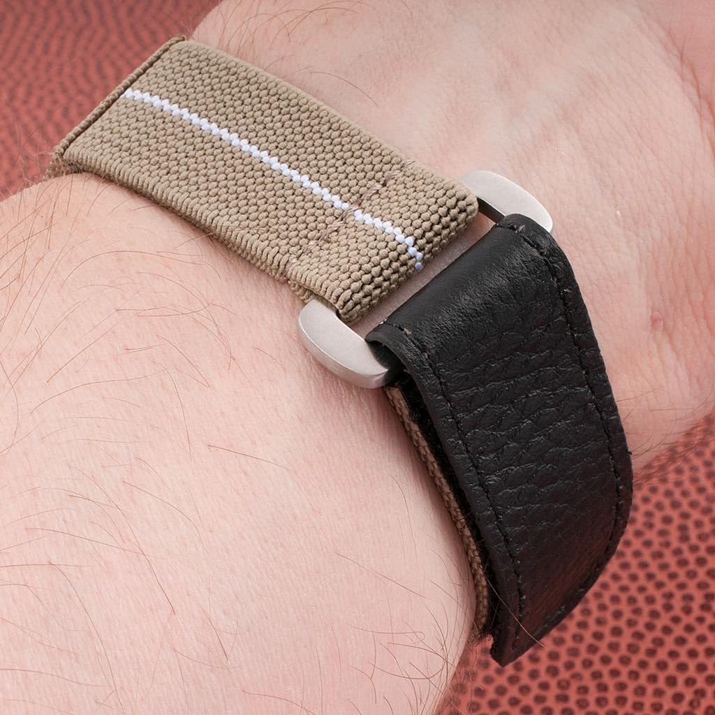 StrapHabit Hook and Loop Elastic Watch Strap - 3 Sizes for small and large wrists - Nylon Quick Release Band for men and women 18mm 19mm 20mm 21mm 22mm
