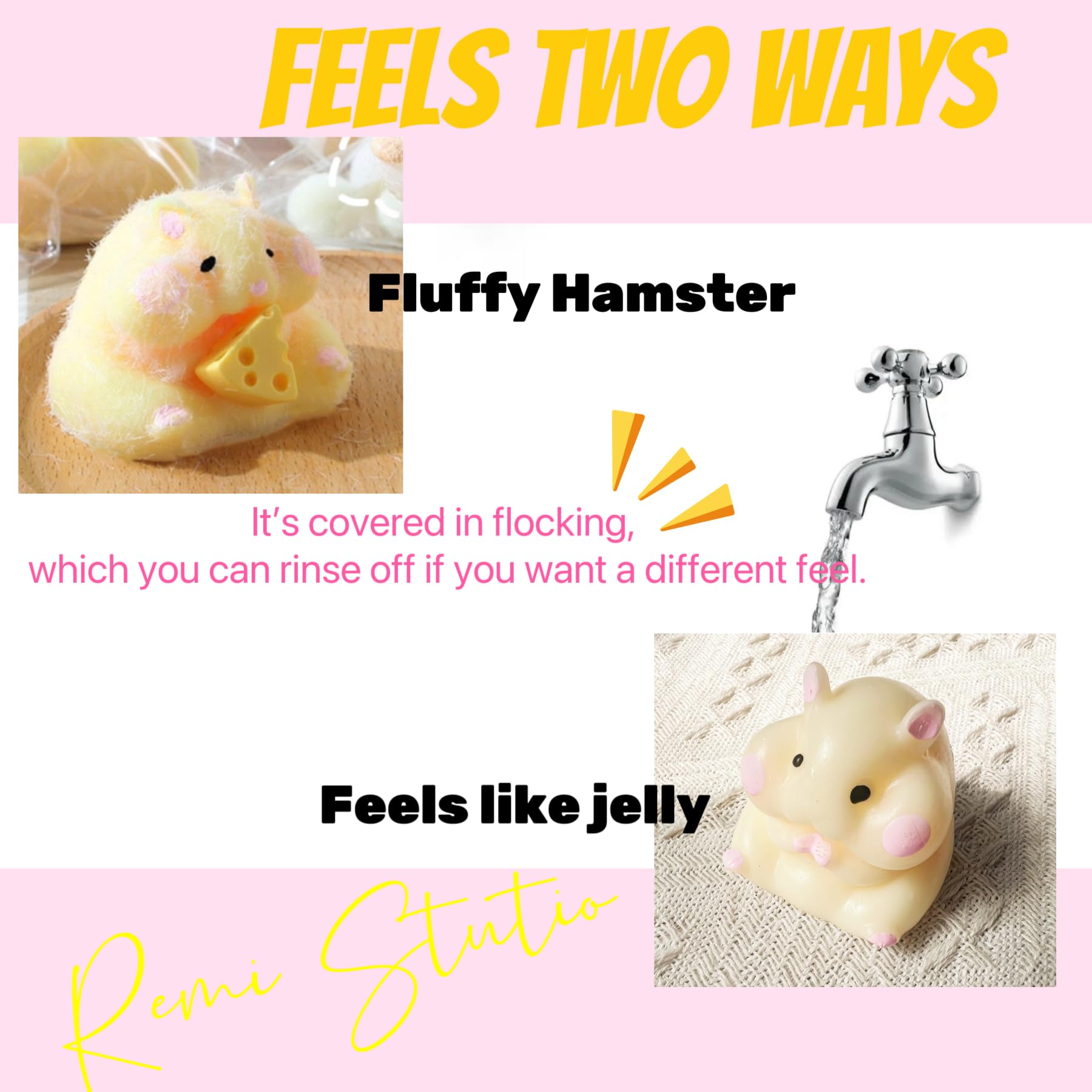 Amazon | ハムスタースクイーズおもちゃ チーズ付き 2024 キーチェーン