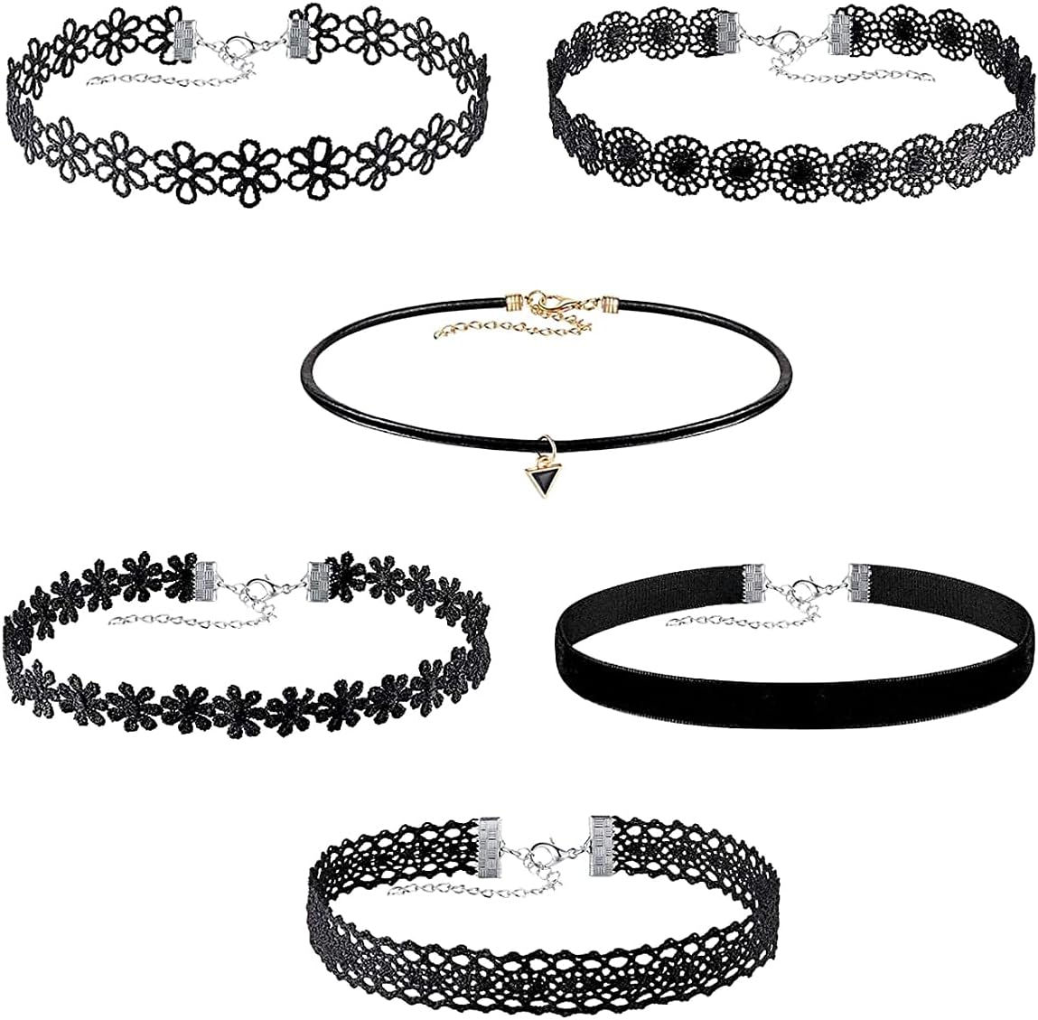 AkstoreVelvet Choker Classic Choker Necklace Womens Layered Cute Black