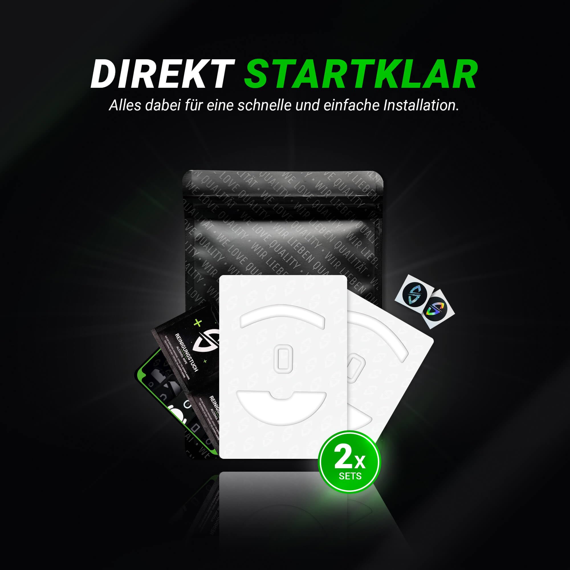 SensoryBoost DPS Glides (2 zestawy) – kompatybilne z Razer Viper 8 kHz | SPEED – Ślizgacze do myszy: ultraszybki i płynny ślizg, zaokrąglone krawędzie – Zapasowe stopki z PTFE