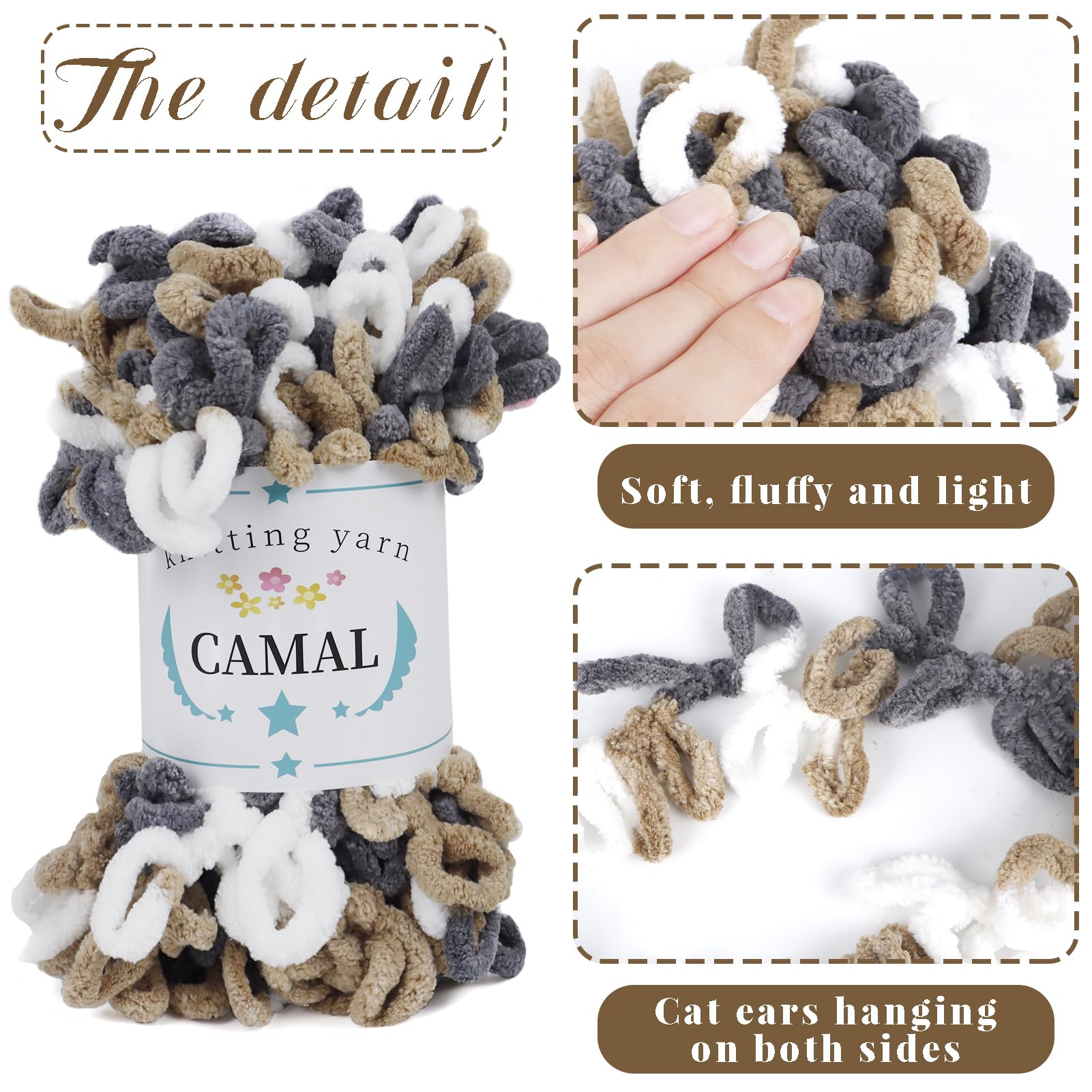 SHAGGY LAD MUSICIAN Ears EAR KNIT Cat Knit CAT CAP Hands Crazy