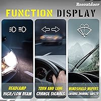 Vista 6 de CBS1332 Interruptor combinado de señal intermitente, limpiaparabrisas y luces de posición de múltiples funciones para Ford F150 2005-2008, Lincoln