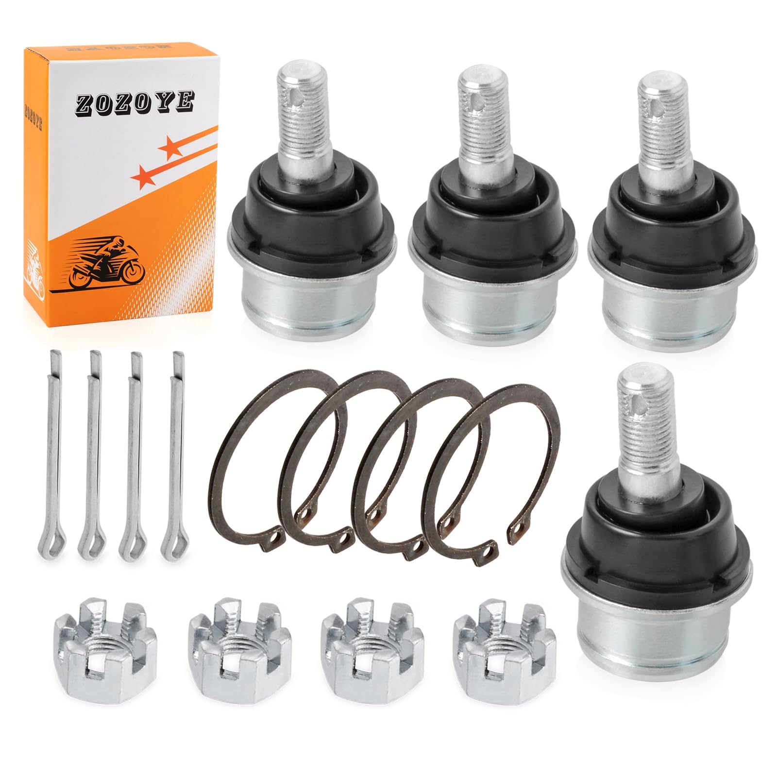 Amazon.com: 4x Front Upper Arm Ball Joint Kit For HONDA Recon 250