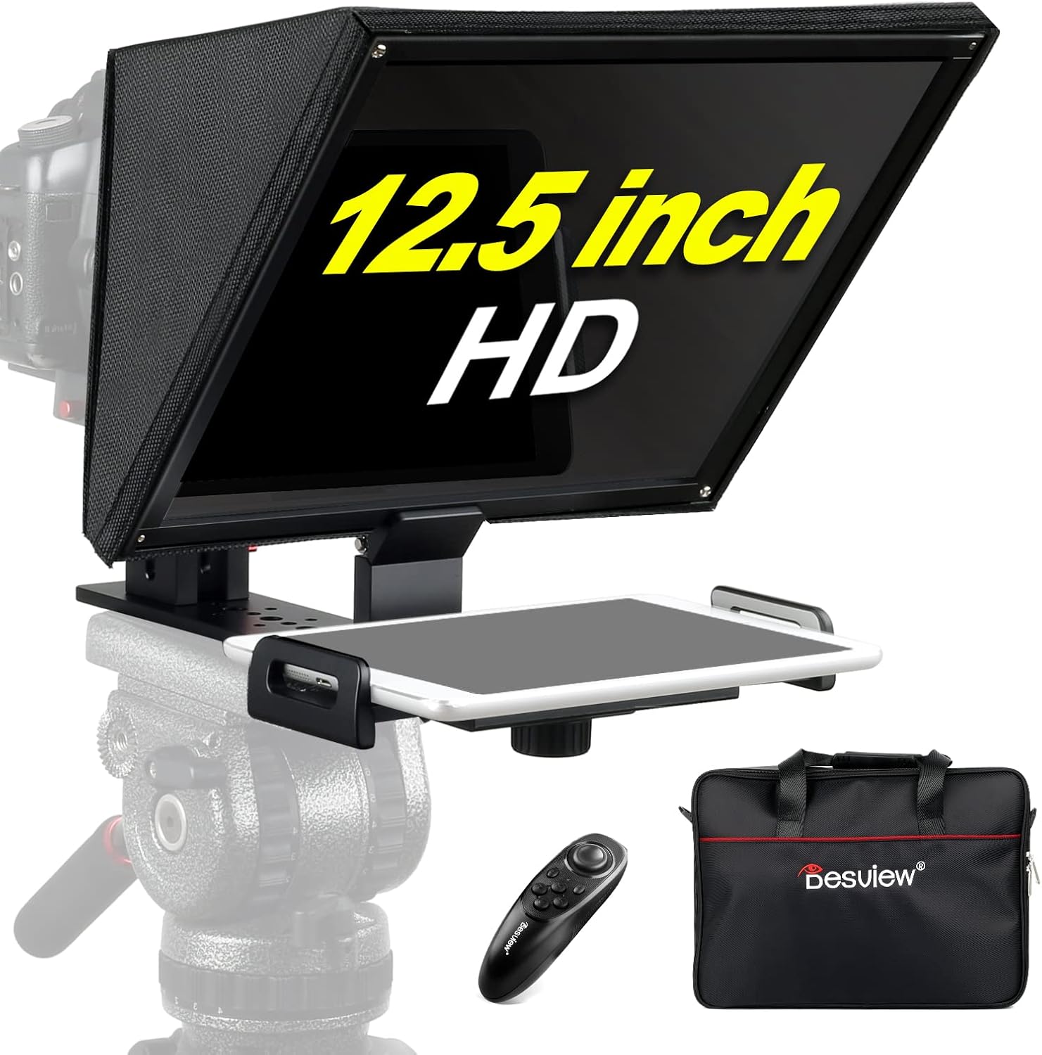 【Official】Desview T12 Teleprompter, 12'' Clear Display Glass