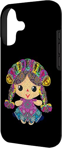 Vista 89 de iPhone 13 Pro Max muñeca mexicana, maria, mazahua arte huichol, lele, estuche