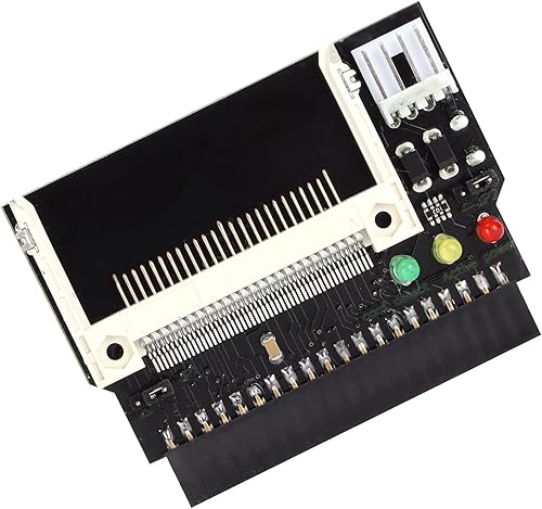 Miniatura 8 de Lazmin112 Adaptador de tarjeta CF a IDE, conector hembra de 40 pines, fuente de alimentación 5.0V/3.3V, Indicadores LED, Puentes maestro/esclavo