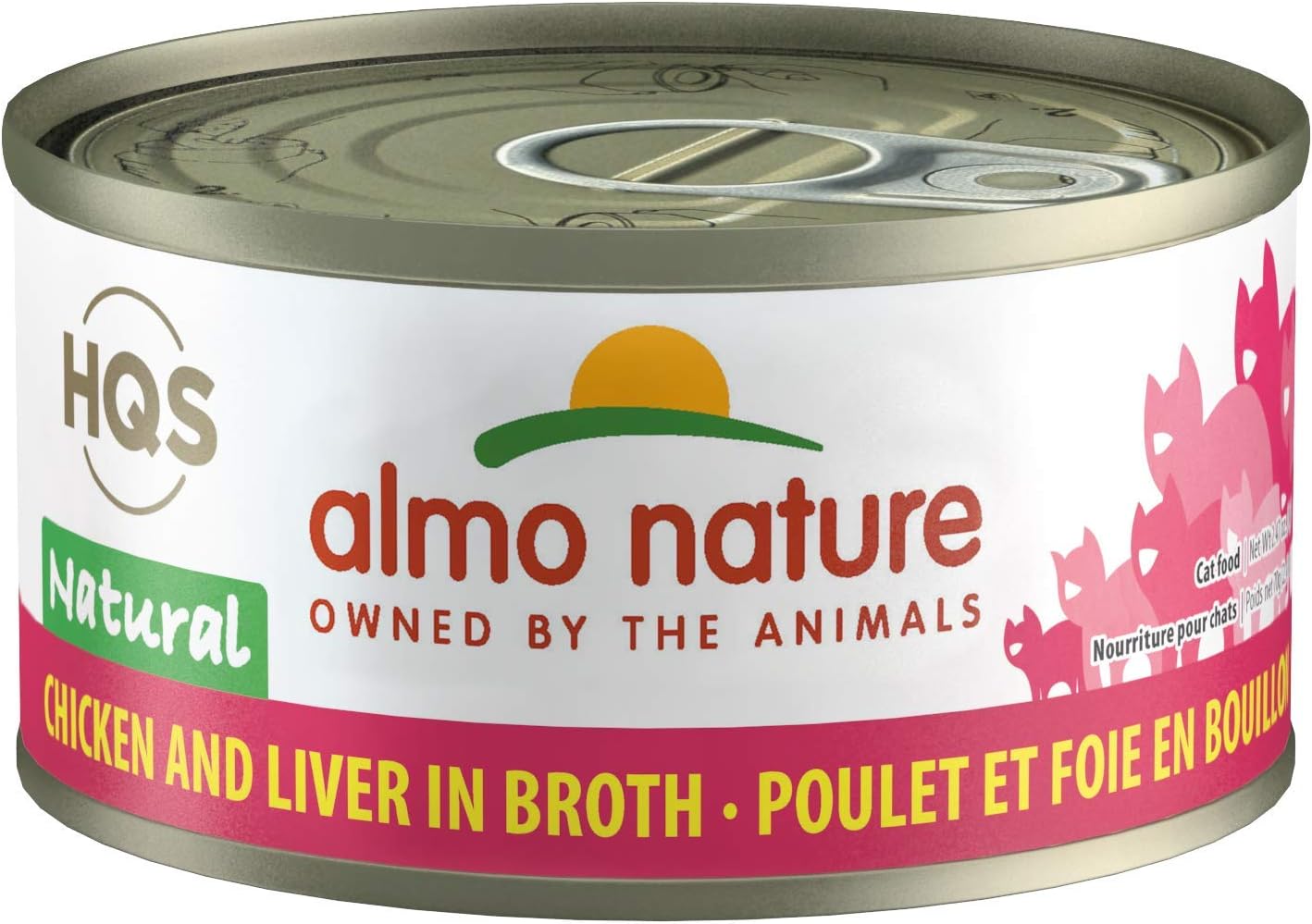 Almo Nature HQS Legend Natural Cat Chicken and Liver (24 Pack of 2.47 oz/70g cans)