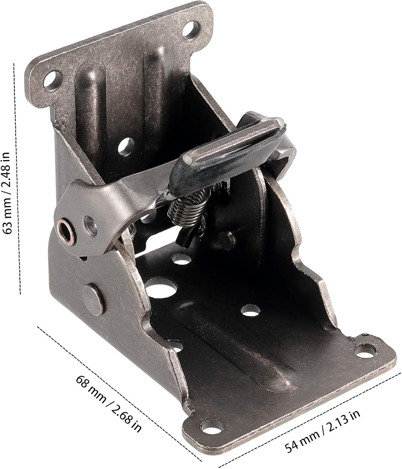 8 Pack Foldable Bracket, Self Locking Hinges for Table Bed Leg Feet, 90 Degrees Lock Extension Support Folding Furniture Legs, Cabinet, Desk Legs, with Mounting Screws