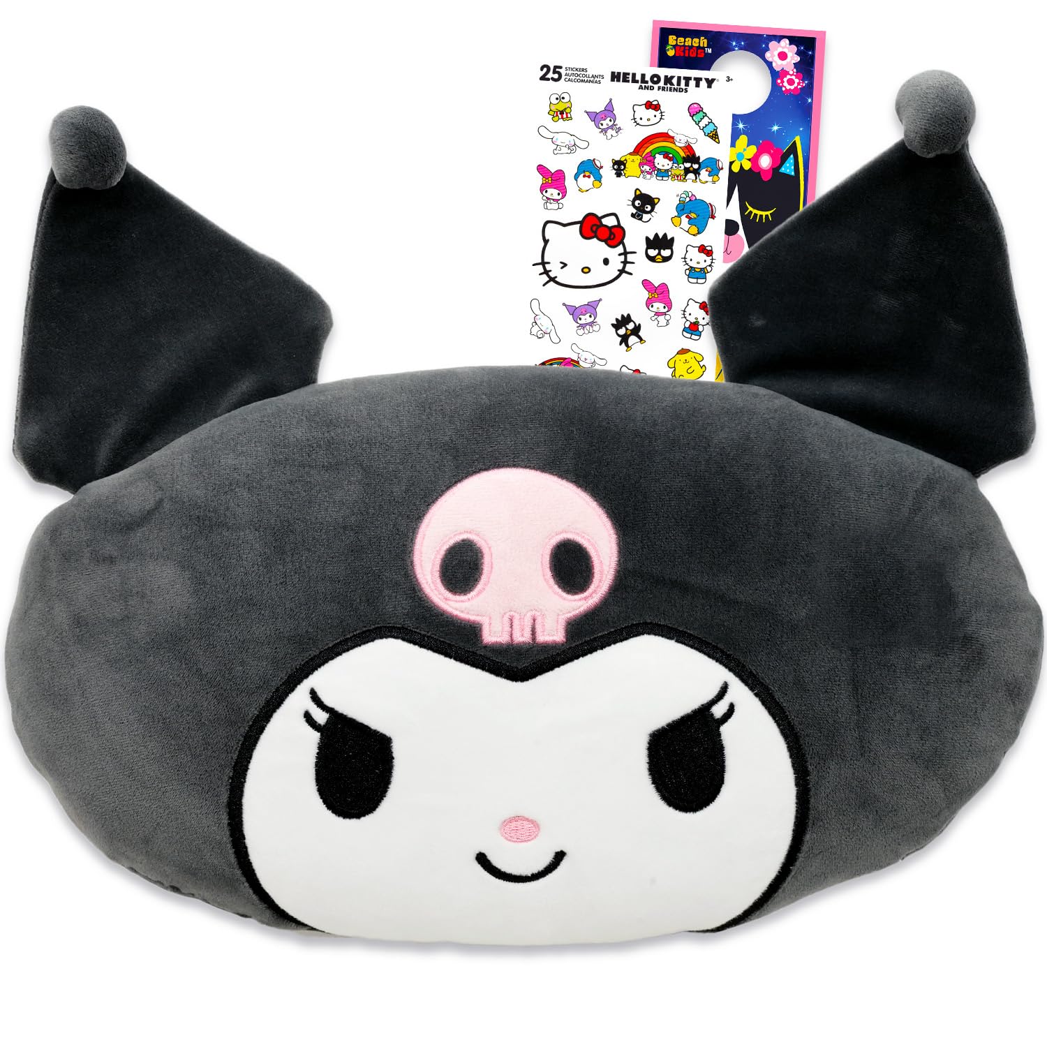 Amazon.com: Hello Kitty Kuromi Plush Travel Pillow for Kids
