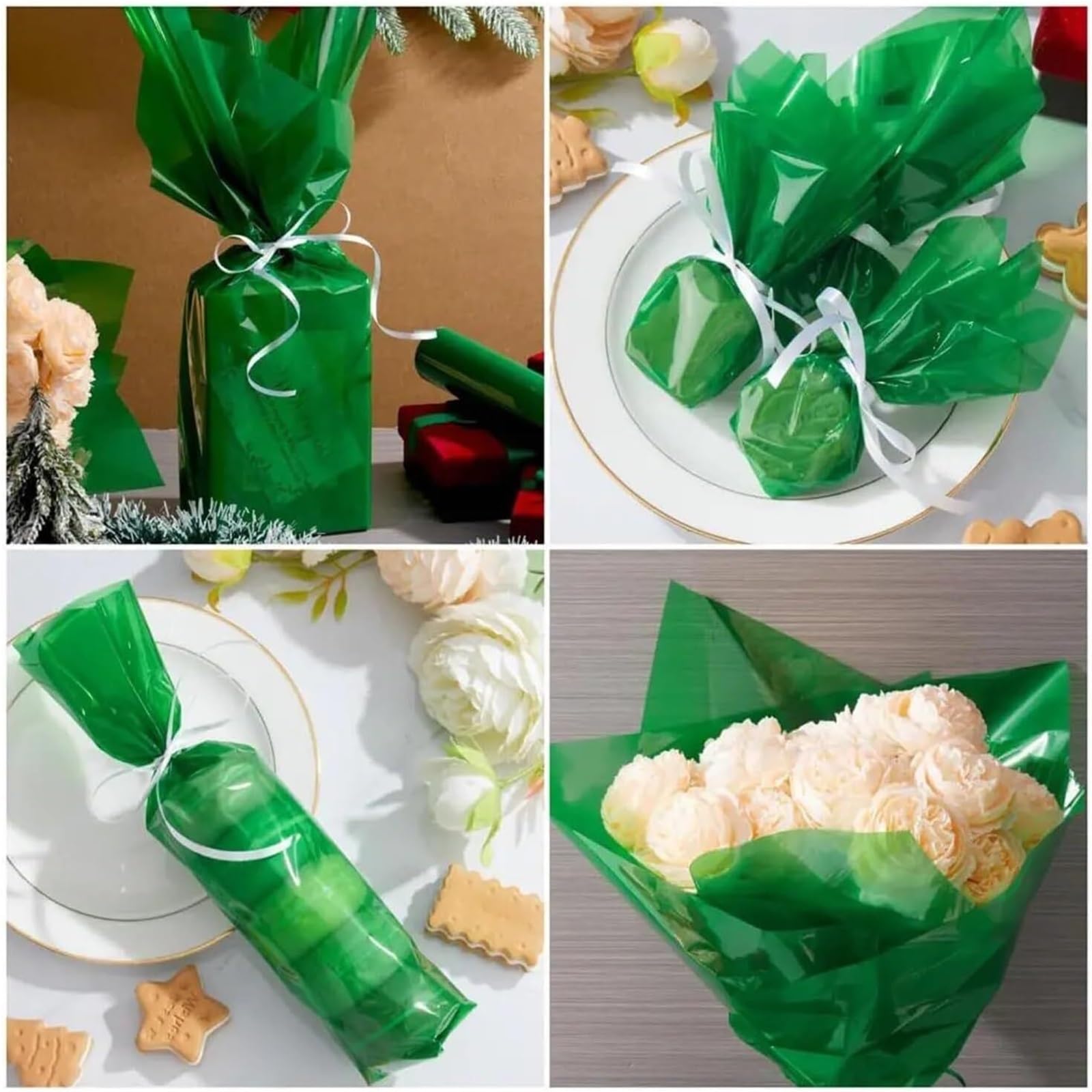 Papier do pakowania bukietów, Papier pakowy, 1 rolka 40CMx30M, celofan, kolorowy kwiat, DIY, rękodzieło, pudełko, papier pakowy na festiwal