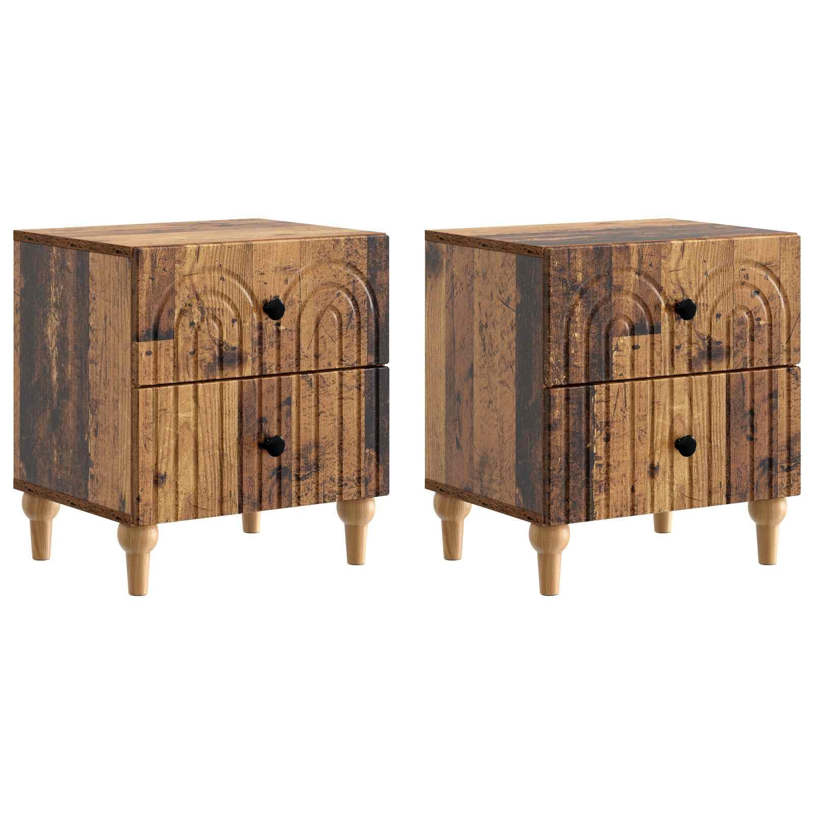 Table de chevet en bois d'ingénierie pour organiser votre chambre