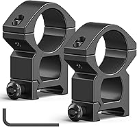 Vista 12 de CVLIFE Anillos de alcance de 1 pulgada - Montaje de alcance para rieles de cola de milano y Picatinny - 2 piezas